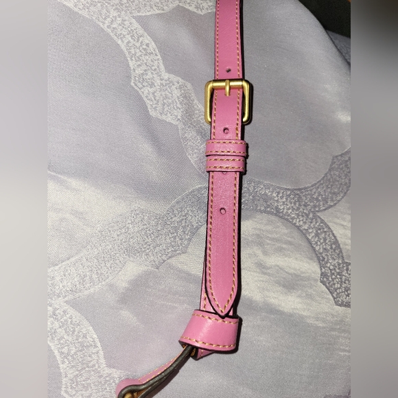 Dooney And Bourke Pink Florentine Leather Crossbody Bag - Picture 8 of 14